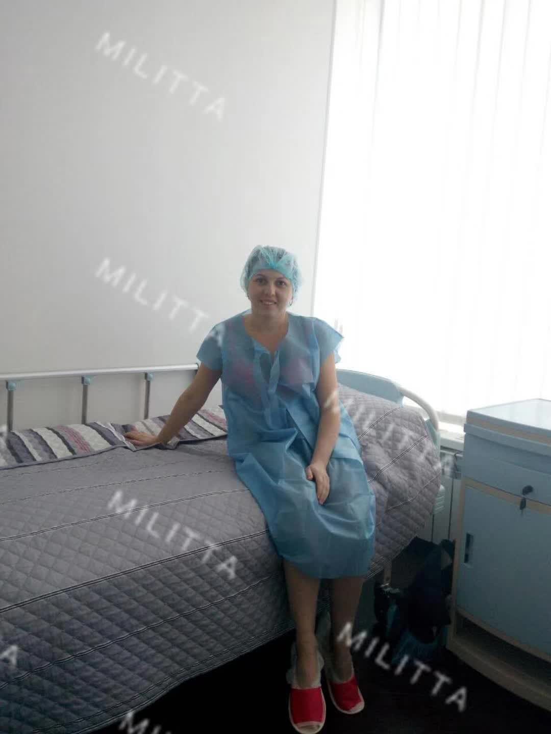 乌克兰试管助孕妈妈开始移植 祝福