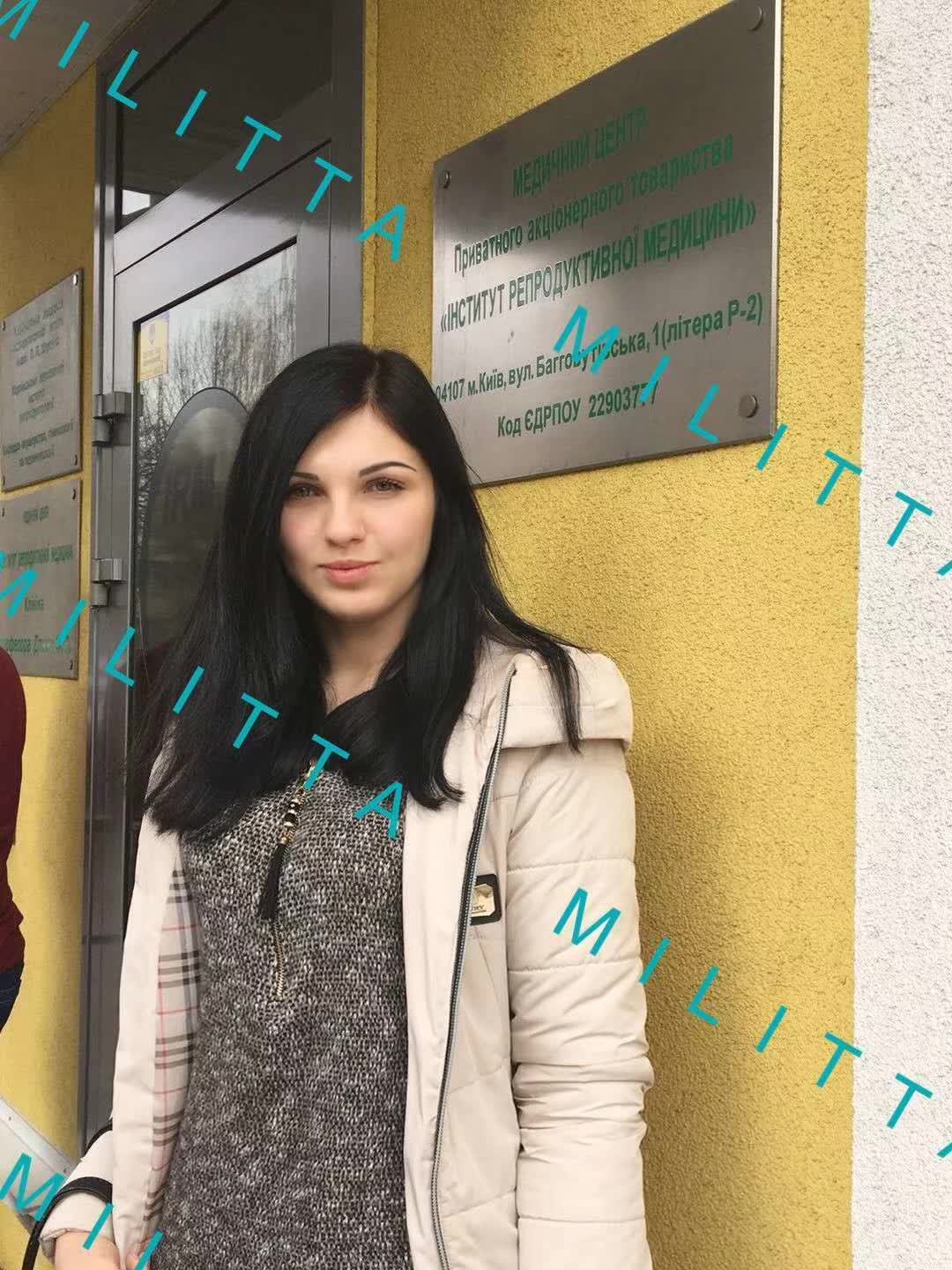 漂亮的乌克兰玛丽塔捐卵者在医院体检 眼睛很大很有神