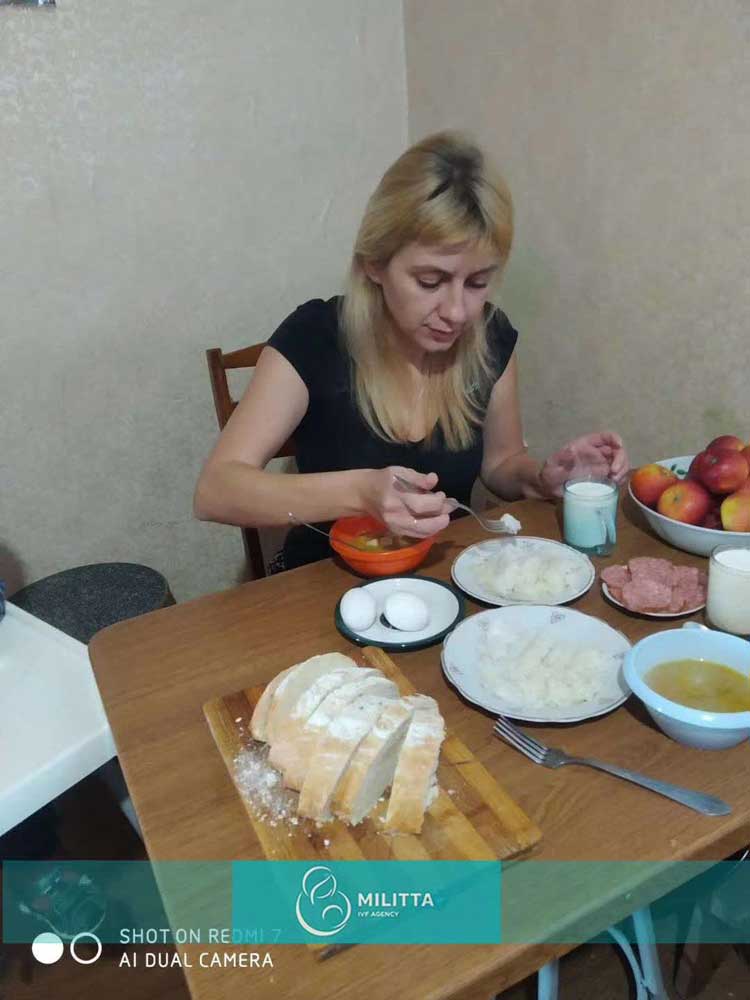 乌克兰马丽塔的日常饮食营养搭配非常合理