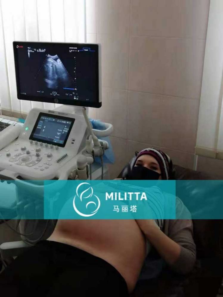 多位即将临产的乌克兰在妇产医院做产检