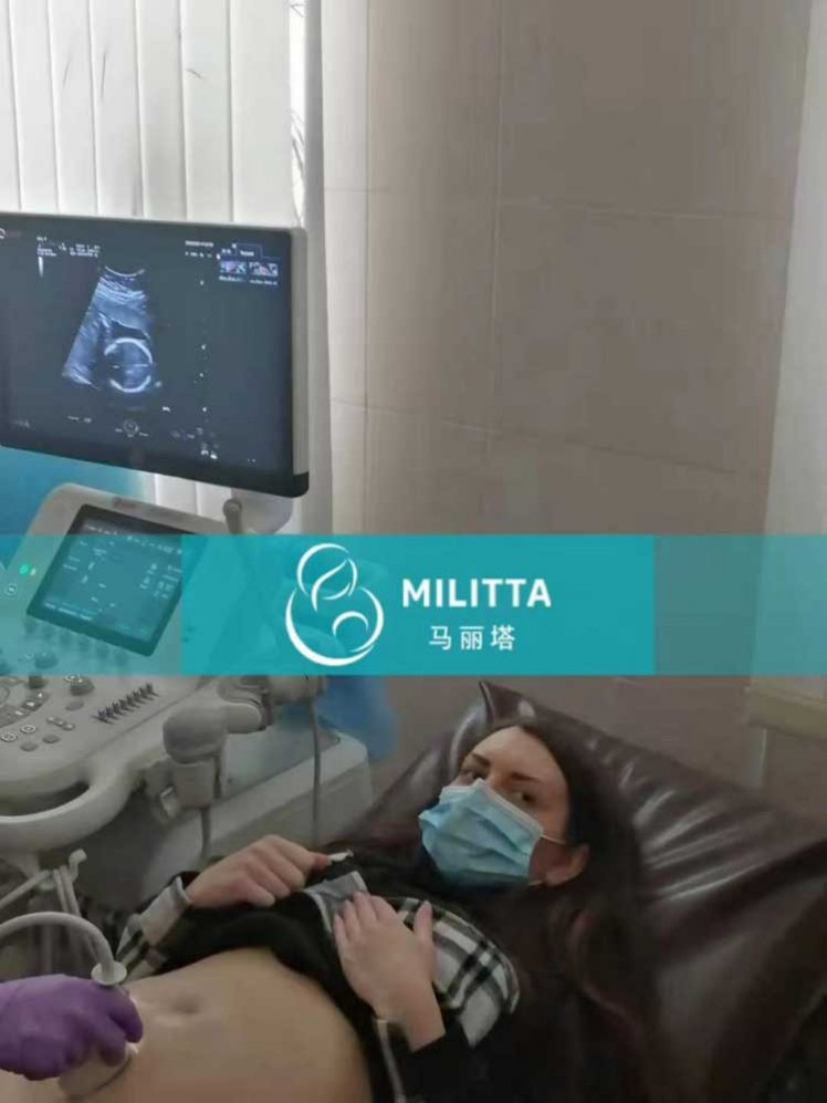 去丽塔医院做检查的乌克兰们肚里的宝宝们都发育的很健康