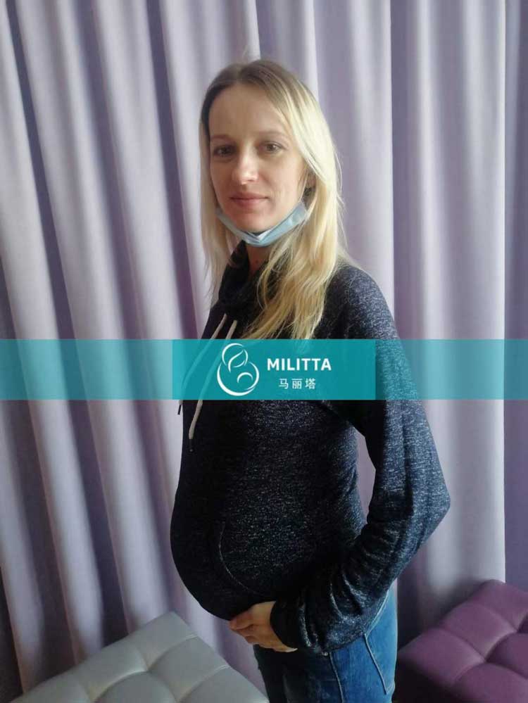 乌克兰试管妈妈做常规孕检