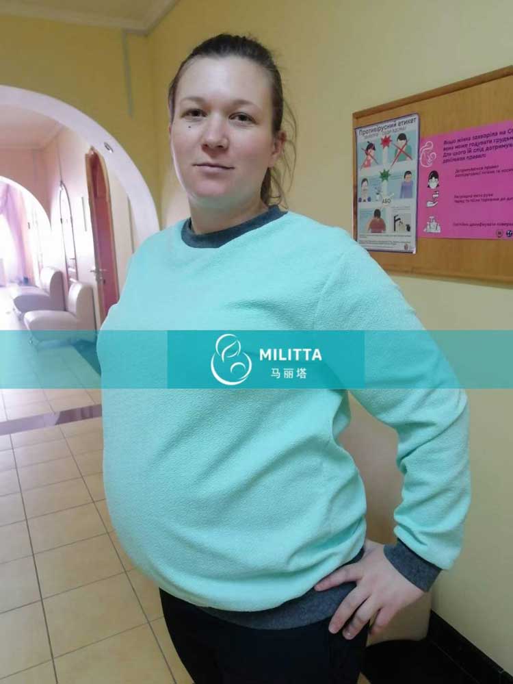 乌克兰试管妈妈做常规孕检