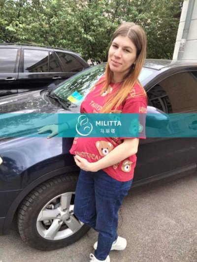 长沙W夫妇在乌克兰自卵助孕的试管妈妈做孕晚期B超