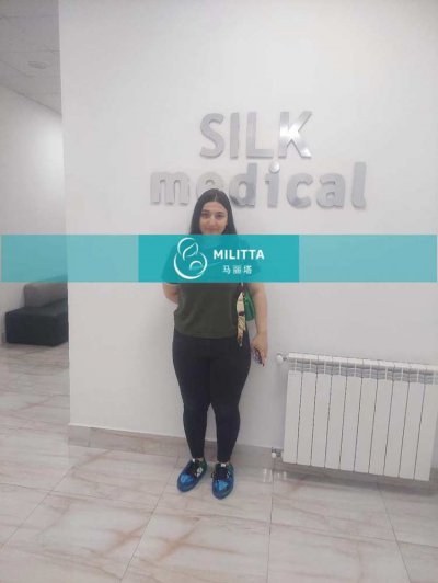 L夫妇新的一位格鲁吉亚试管妈妈来silk医院检查身