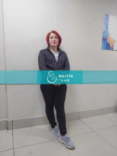 格鲁吉亚客户的试管妈妈来zhordania医院做第一次B超产检
