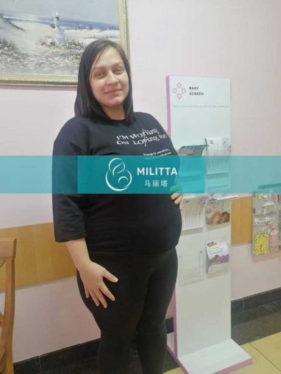 乌克兰试管妈妈来做孕38周的B超产检，下周的预产期