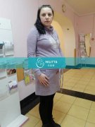 乌克兰试管妈妈来基辅妇产医院做孕19周B超孕检