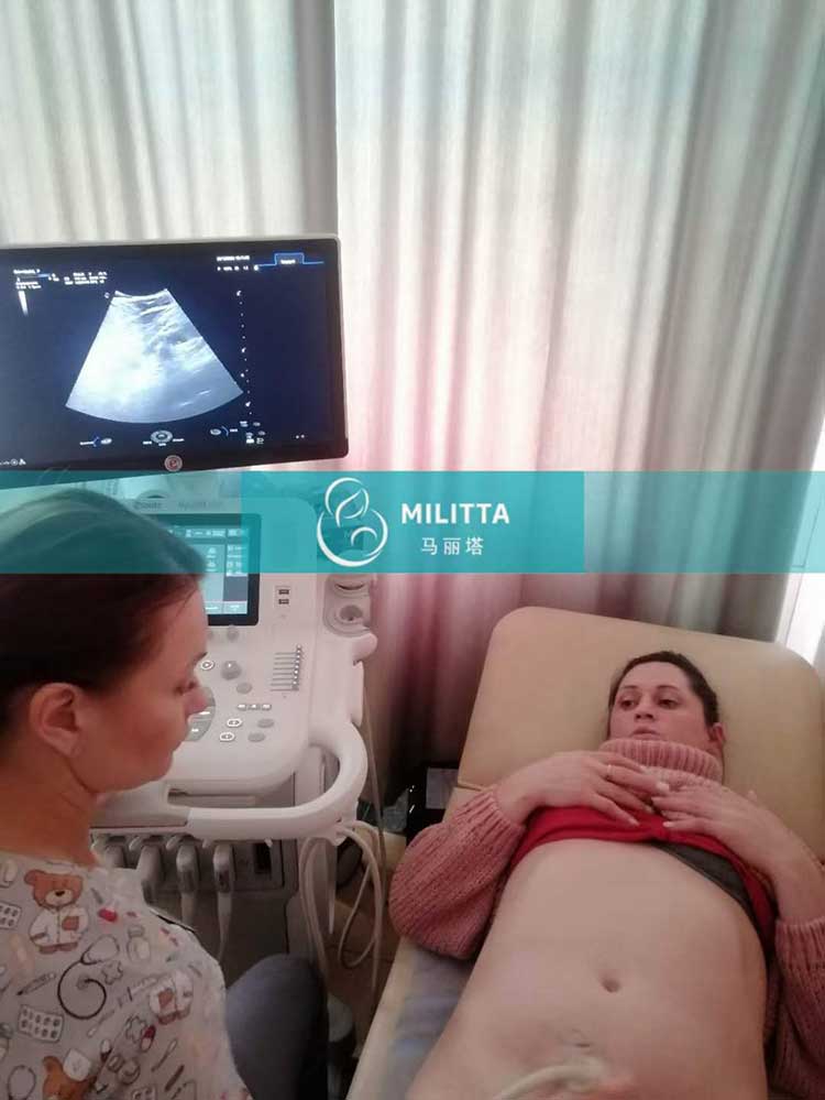 乌克兰试管妈妈孕检