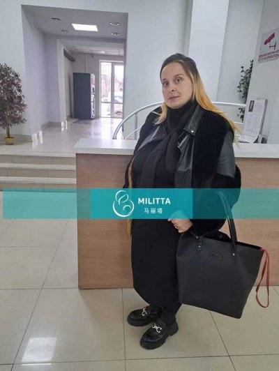 D夫妇的乌克兰试管妈妈在第比利斯妇产医院做孕晚期B超产检