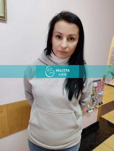 乌克兰LITA丽塔医院客户匹配的试管妈妈做验血做唐筛
