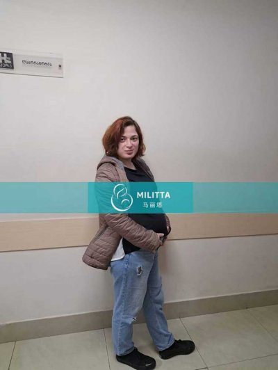 格鲁吉亚试管妈妈按时来妇产医院做B超孕检，胎儿已经孕22周