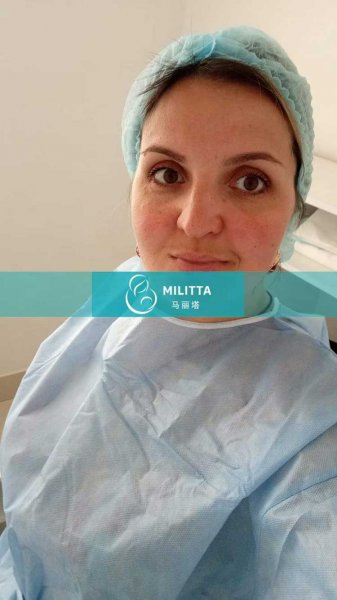 在格鲁吉亚Silk医院移植的乌克兰试管妈妈分享自拍照