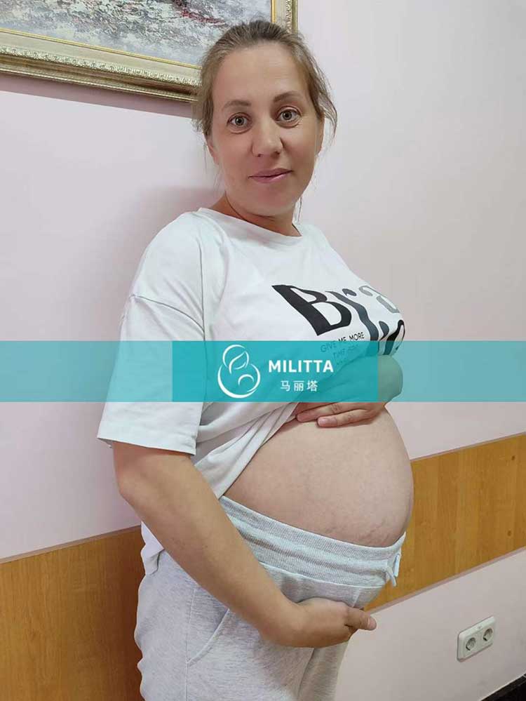 乌克兰试管妈妈常规孕检