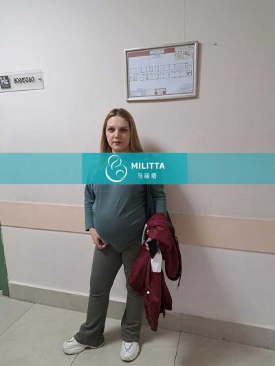 鲁吉亚试管妈妈来妇产医院做常规产检，大概37周