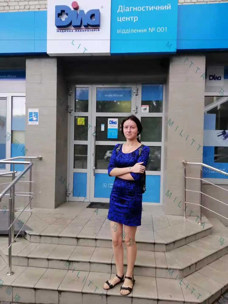 带乌克兰爱心妈妈到医院做NIPT检查