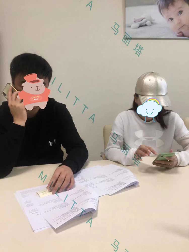 中国夫妻之前支付了定金,预定马丽塔医院的包成功套餐