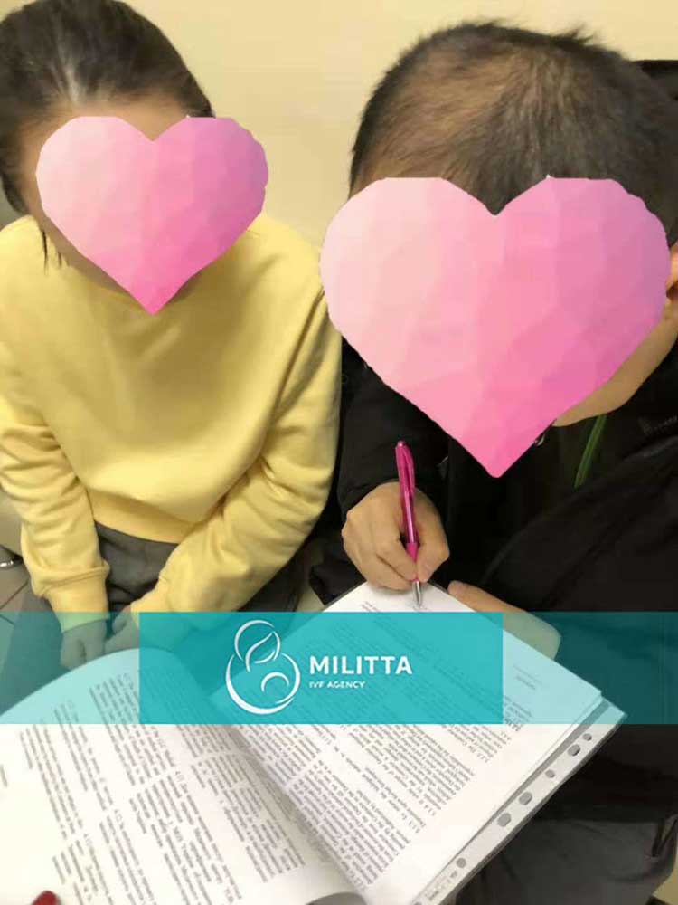 Z先生夫妻来乌克兰医院见主任医生后开始试管流程
