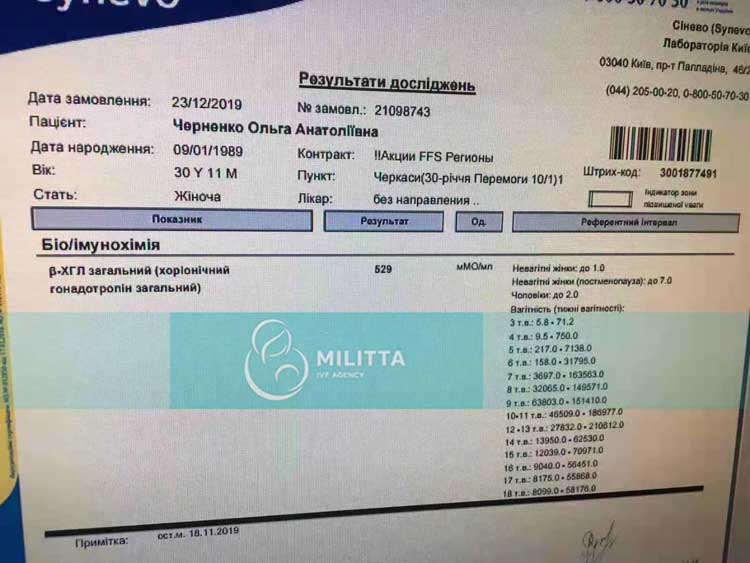 乌克兰自卵代妈试管成功验孕