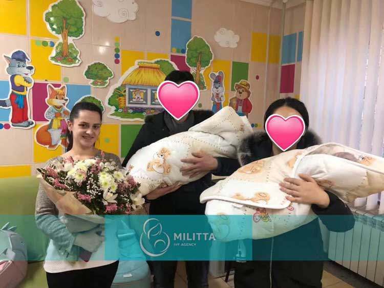 到乌克兰妇产医院接龙凤胎宝宝
