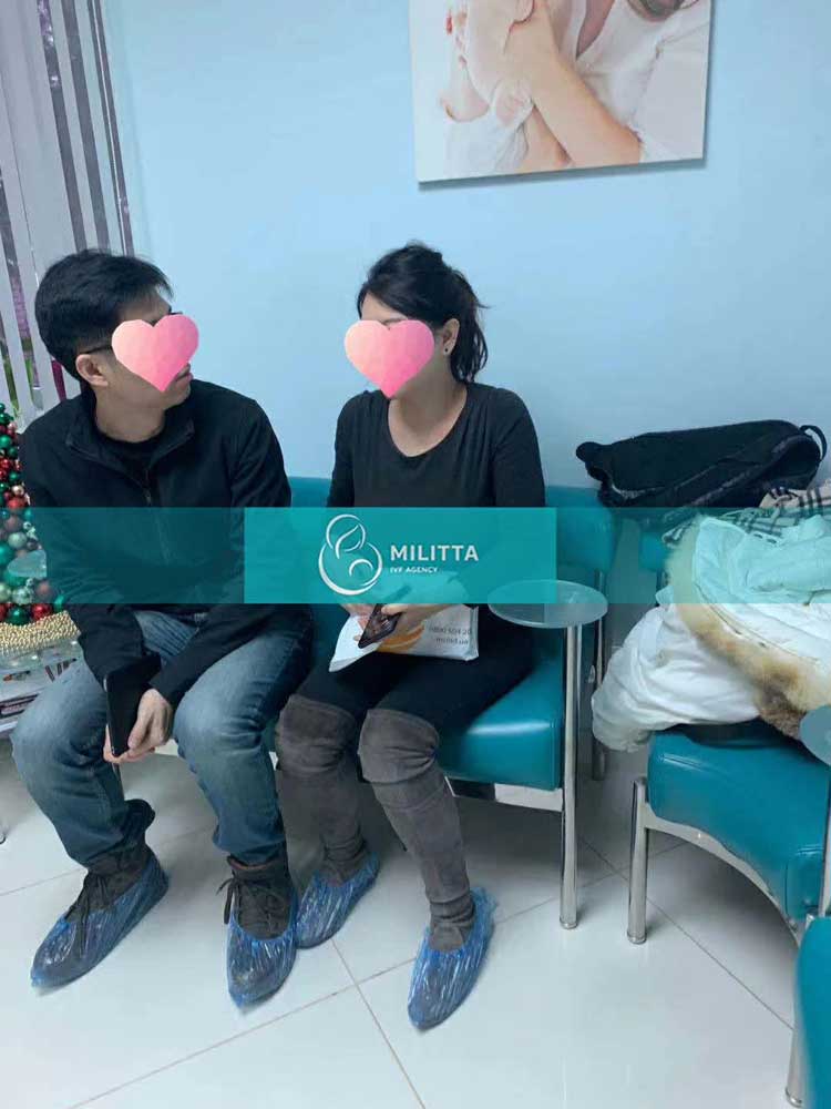 乌克兰MC医院做B超取精