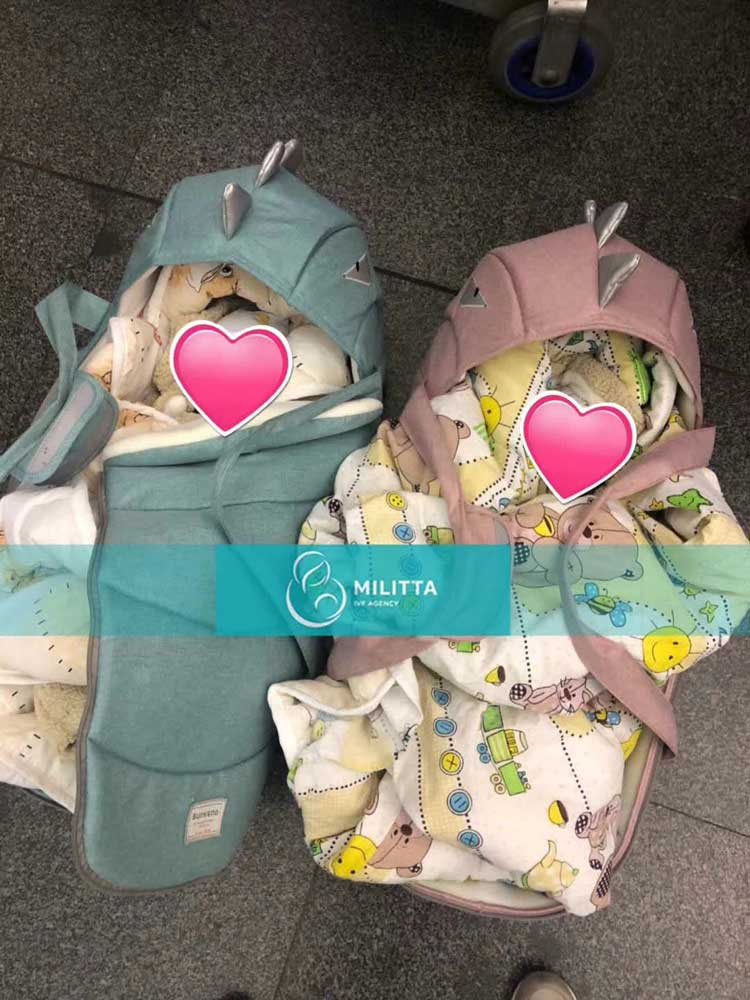在乌克兰马丽塔试管,成功收获龙凤胎