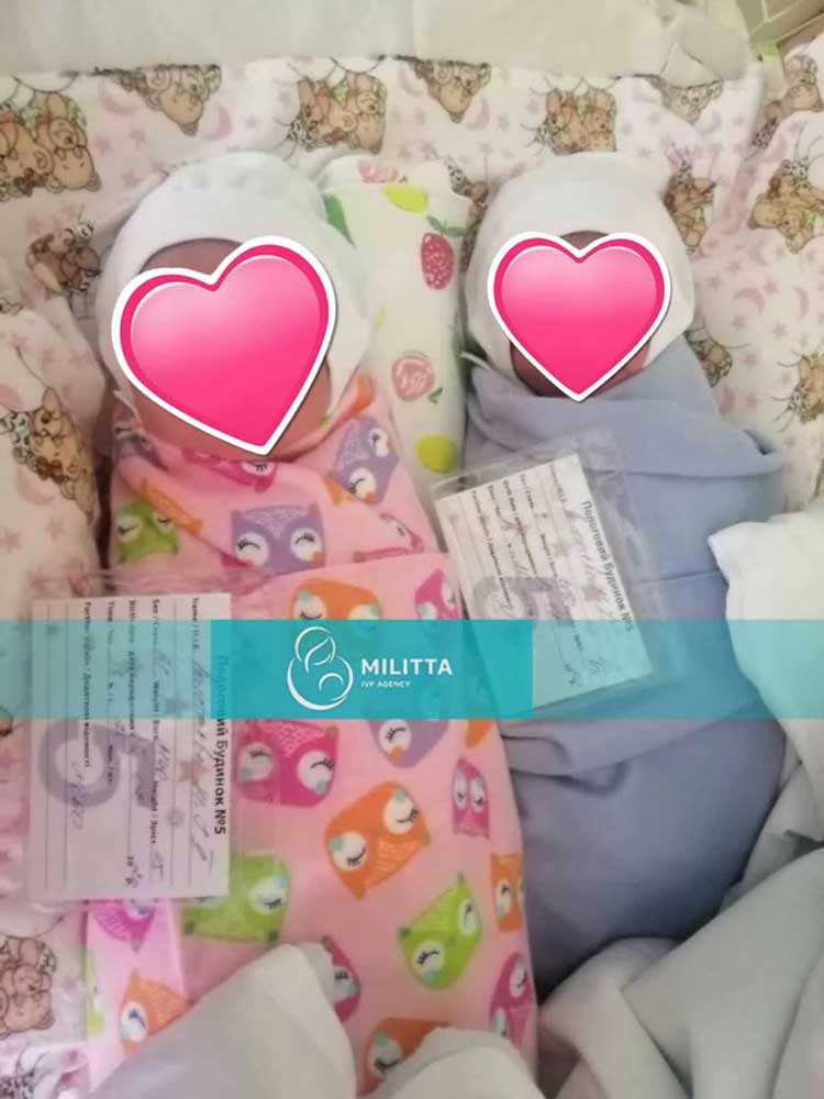 很难得!H女士做乌克兰自卵试管助孕的龙凤胎宝宝诞生了