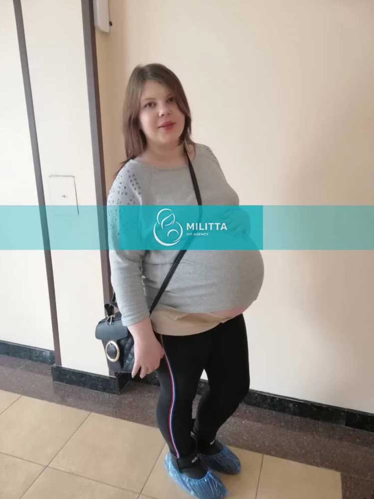 乌克兰试管孕妈孕检
