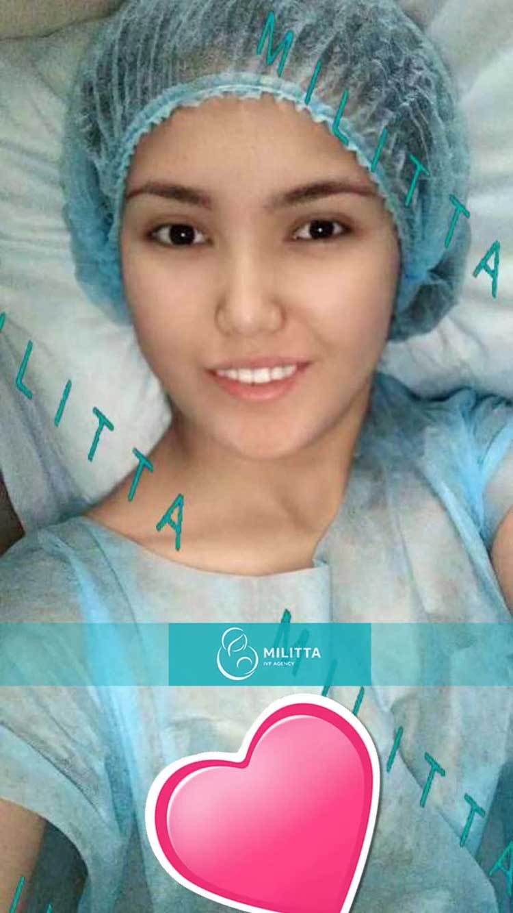亚洲卵妹在医院取卵前的自拍照,颜值好高