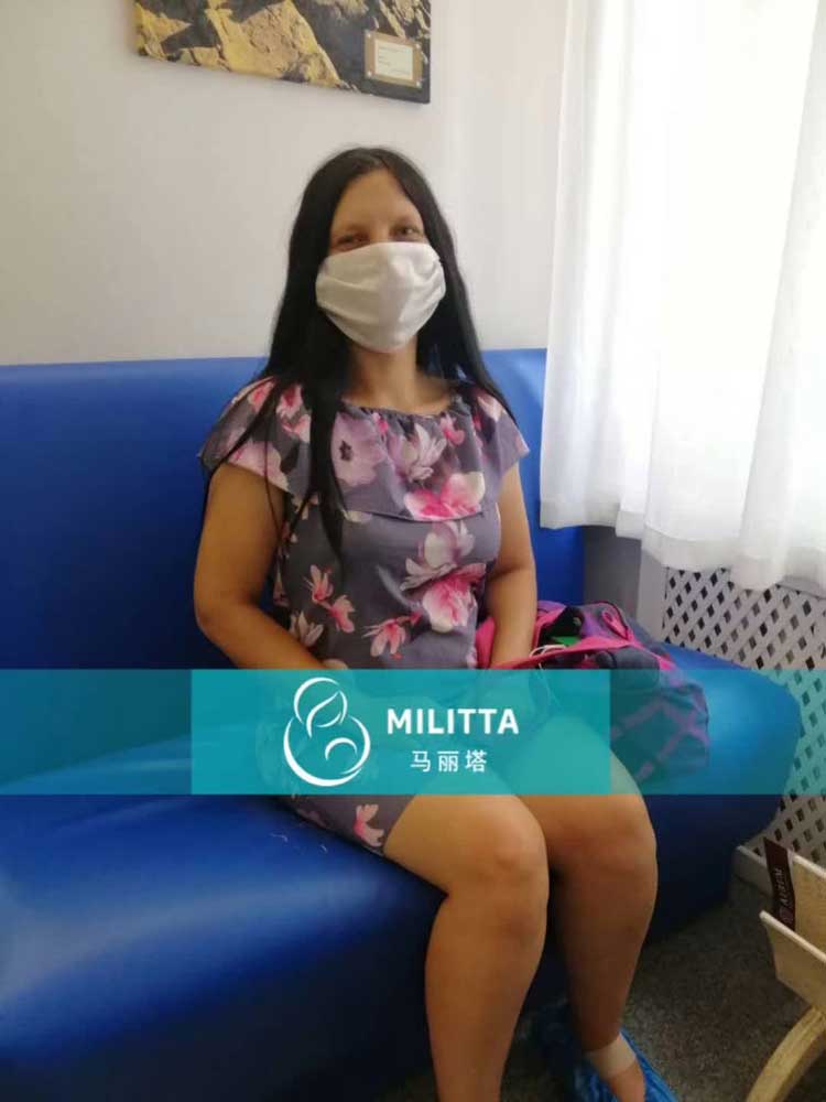 乌克兰代妈到医院做产检