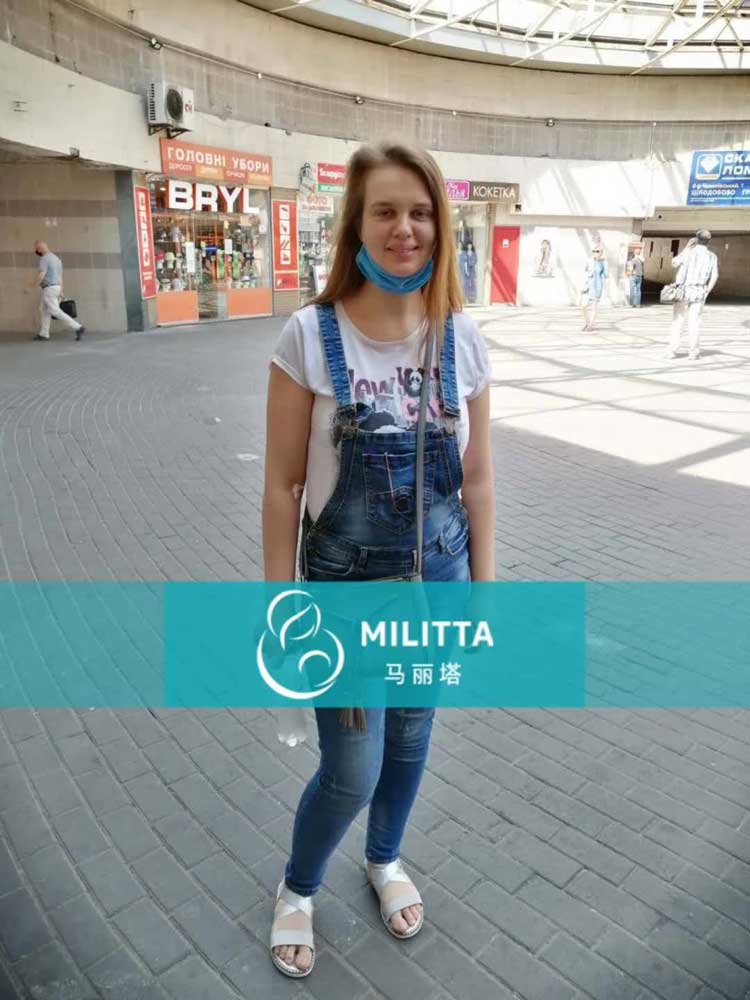 乌克兰代妈到医院做产检