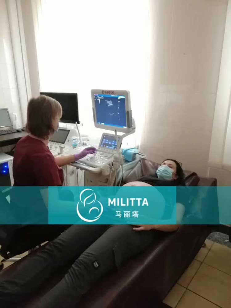 L女士孕36周的乌克兰做B超,长胎不长肉