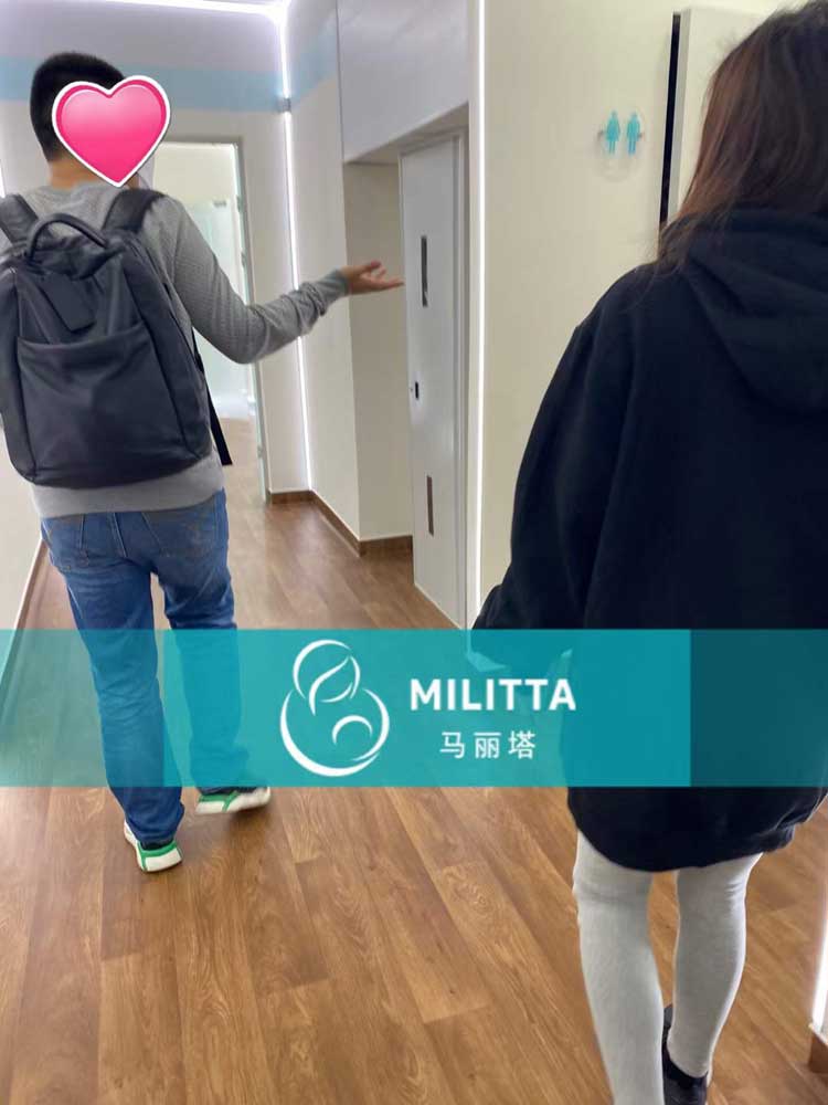 在丽塔医检查卵泡,大促排针