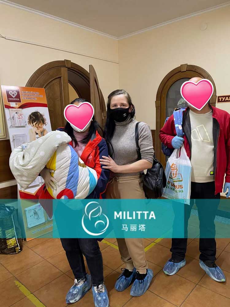 到乌克兰妇产医院接试管宝宝出院
