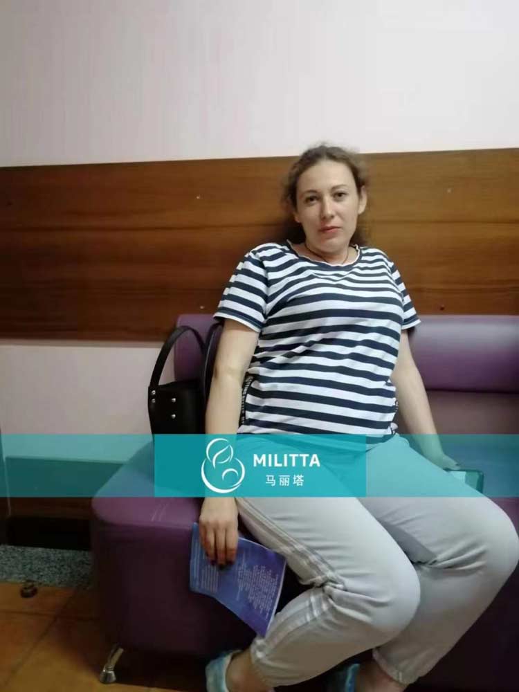 乌克兰试管妈妈做产检