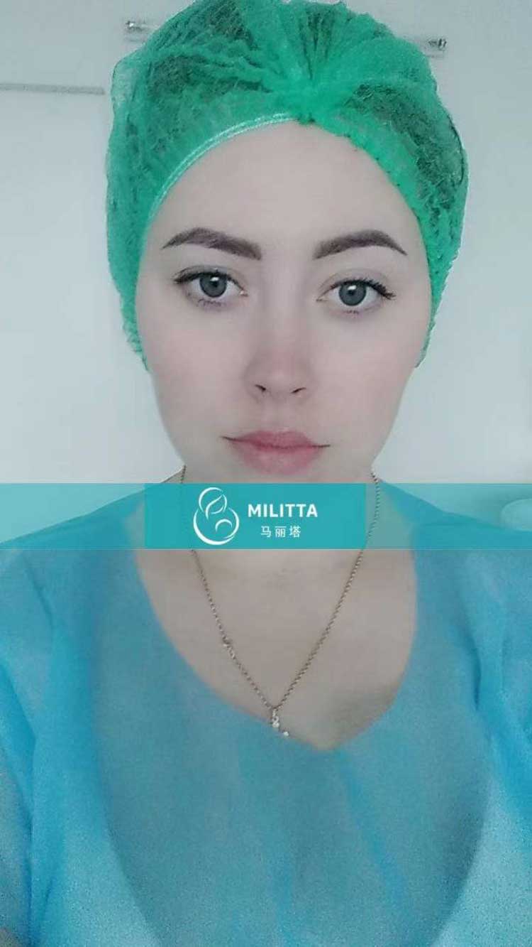 乌克兰试管孕妈移植胚胎