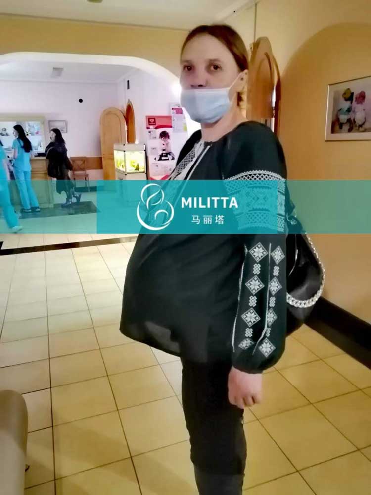 乌克兰孕34周孕妈做B超