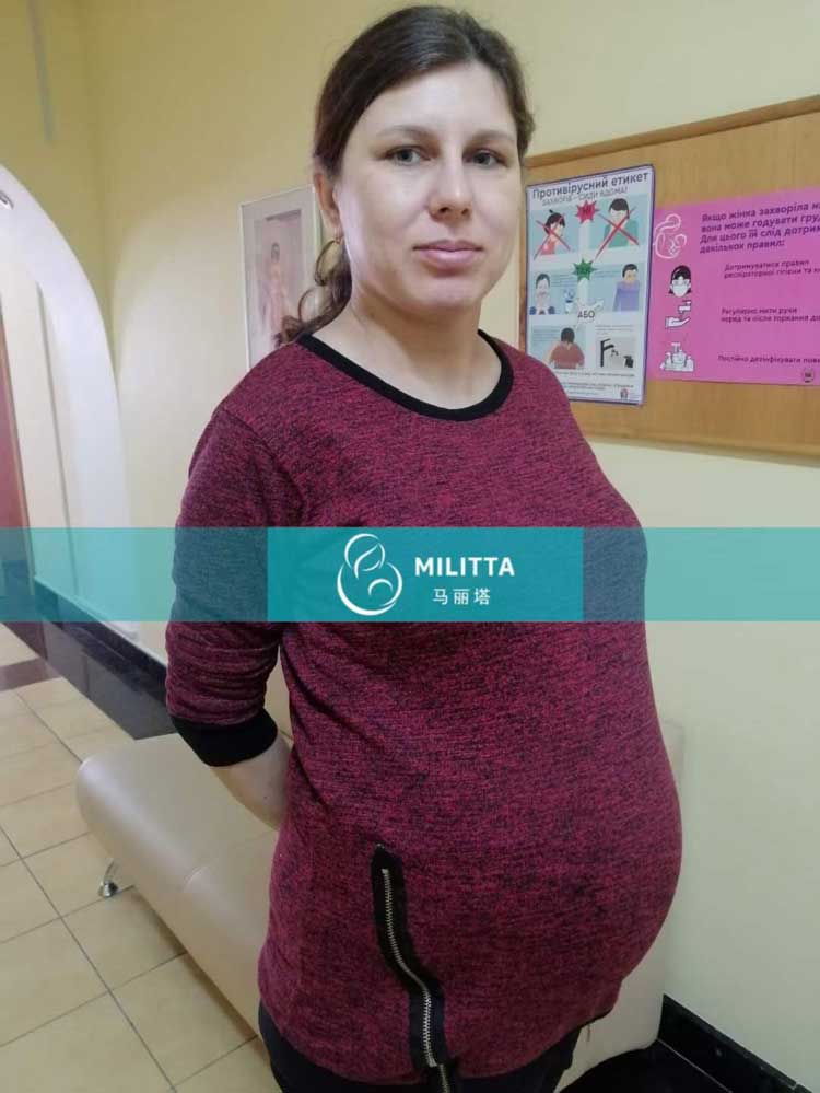 乌克兰试管妈妈做常规孕检