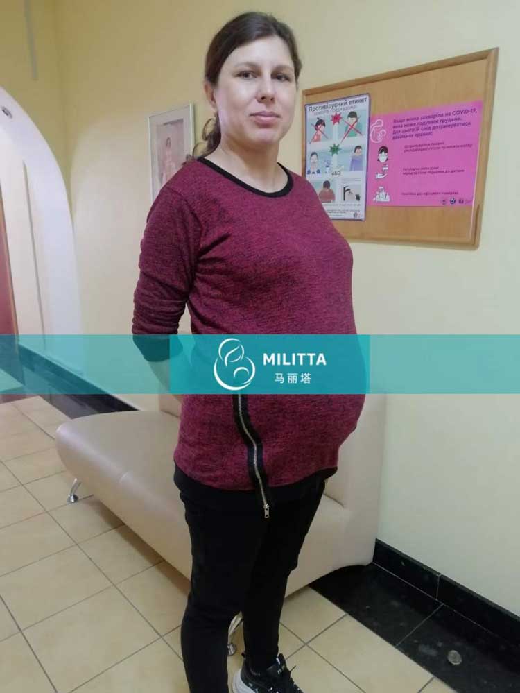 乌克兰试管妈妈做常规孕检