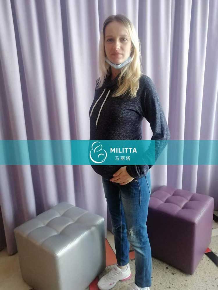 乌克兰试管妈妈做常规孕检