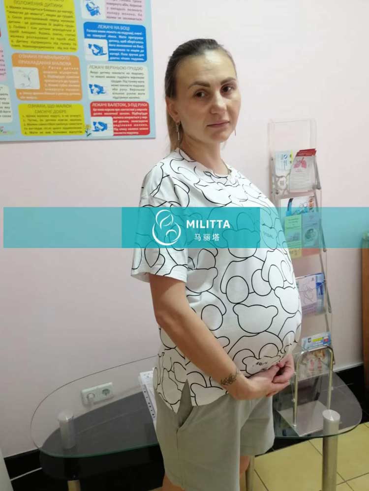 乌克兰试管妈妈做38周B超