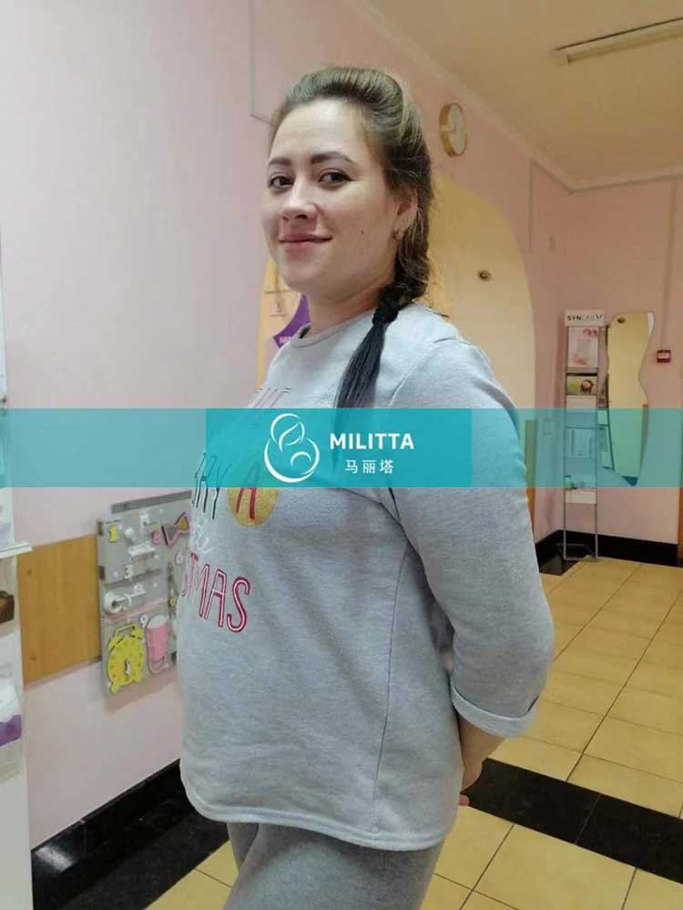 乌克兰试管妈妈做常规孕检