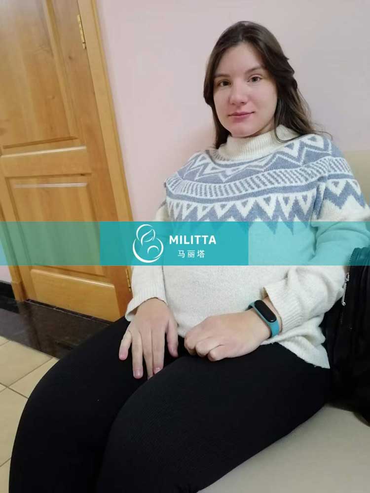 乌克兰试管妈妈孕33周B超