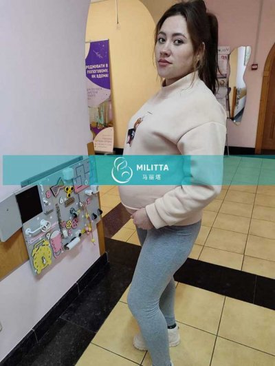 乌克兰试管妈妈来基辅妇产医院做孕37周+B超产检