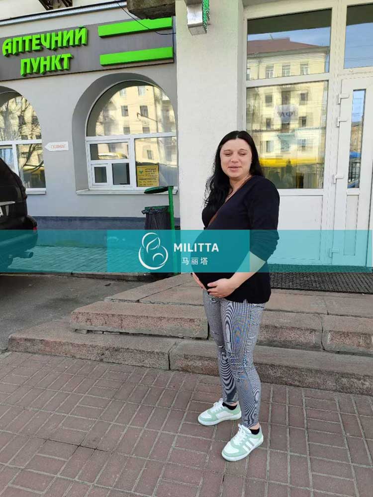 乌克兰试管妈妈做产检