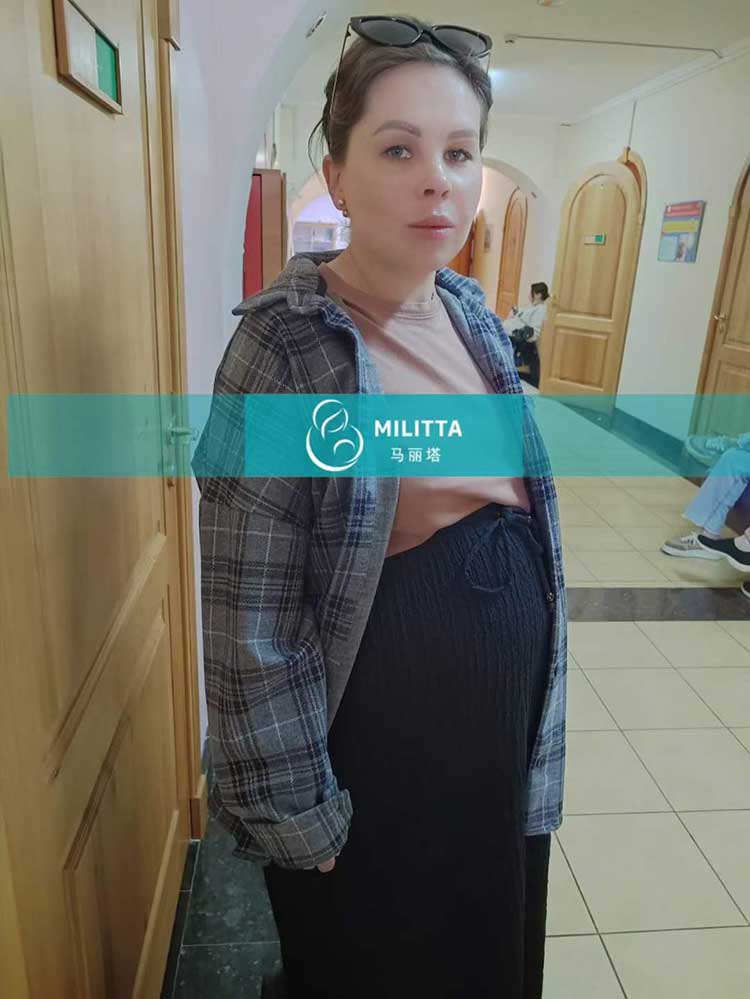 乌克兰试管妈妈做产检