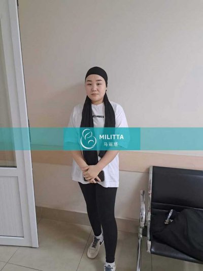 哈萨克斯坦试管妈妈来格鲁吉亚医院做孕9周B超