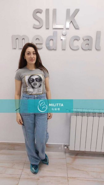 两位乌克兰试管妈妈来格鲁吉亚silk医院做孕早期的B超