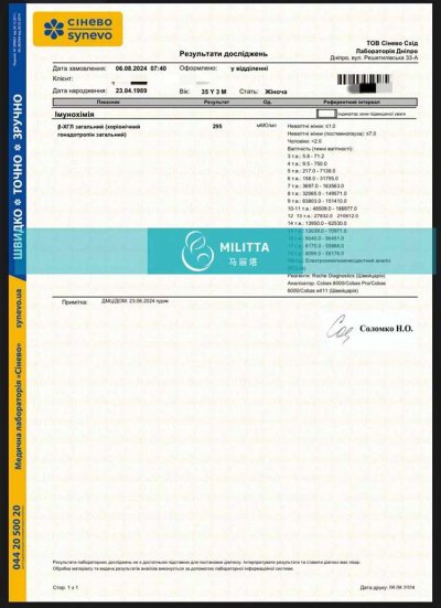 乌克兰LITA老客户收获二胎验孕成功报告