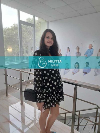 乌克兰试管妈妈在第比利斯做孕34周B超,胎儿正常